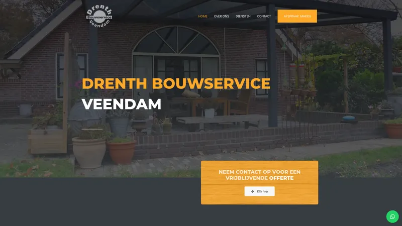Website van Drenth Bouwservice Veendam