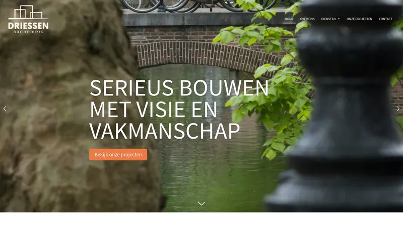 Website van Driessen Aannemers