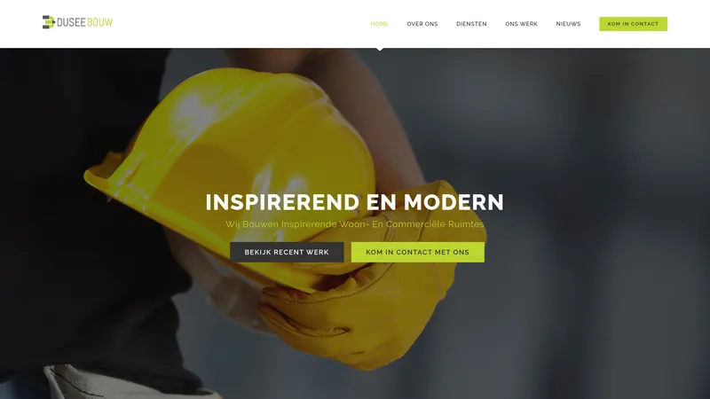 Website van DuseeBouw B.V.