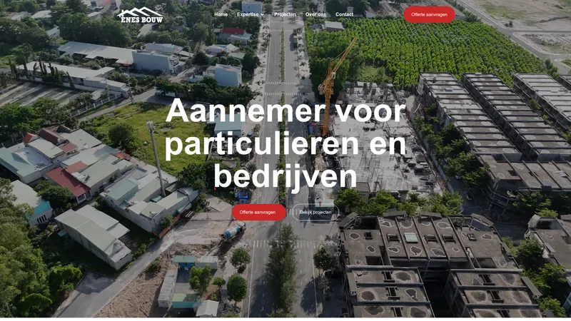 Website van ENES Bouw B.V.