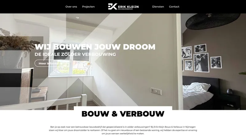 Website van Erik Kleijn Bouw