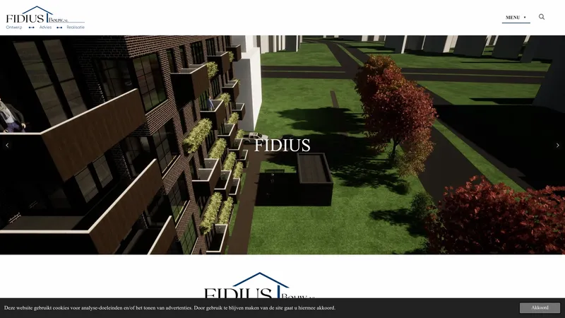 Website van Fidius Bouw