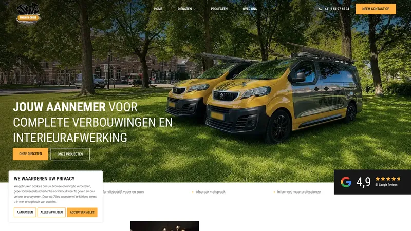 Website van Fixed by Chris