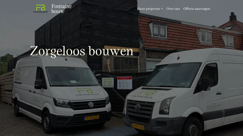 Website van Fontaine bouw
