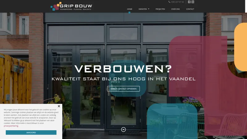 Website van GripBouw bv
