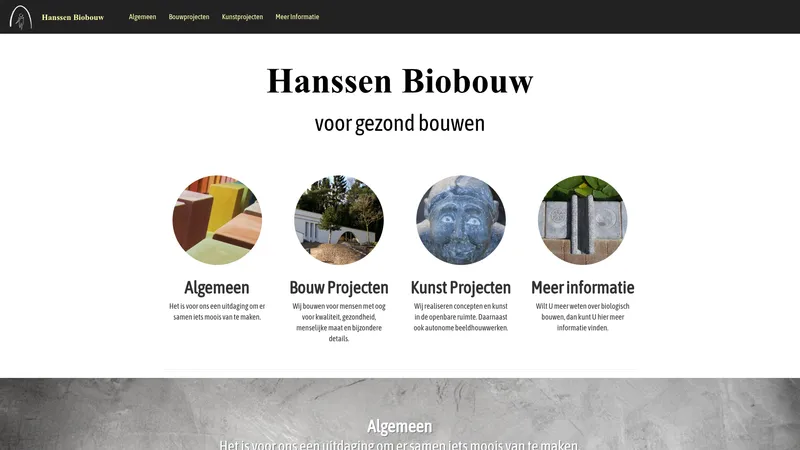 Website van Hanssen Biobouw