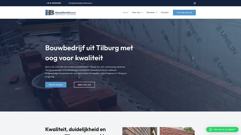Website van Hesselberth Bouw
