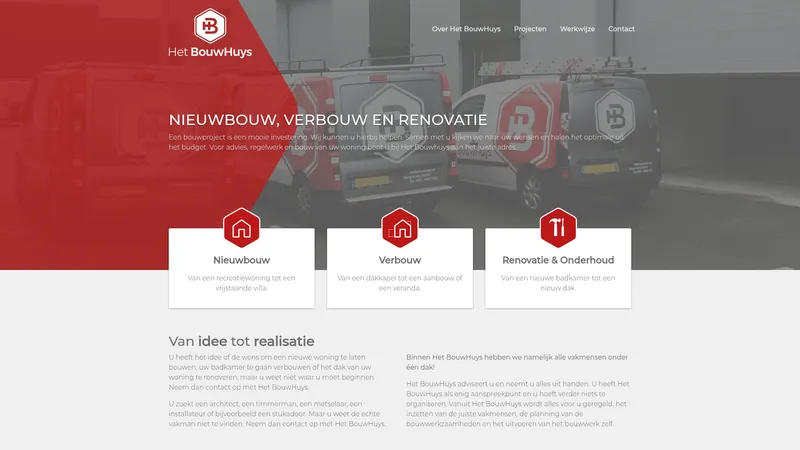 Website van Het BouwHuys