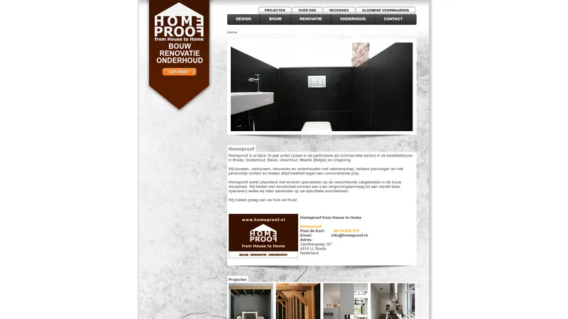 Website van Homeproof