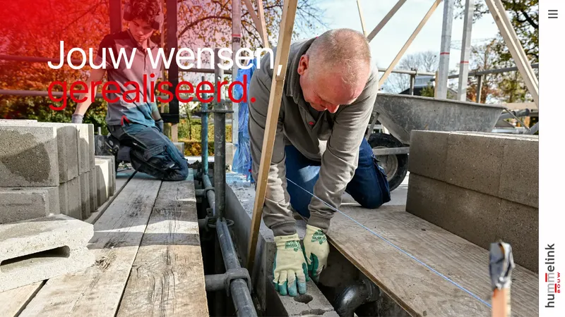 Website van Hummelink Bouw