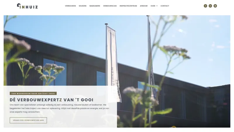 Website van InHuiz - Verbouwexpertz