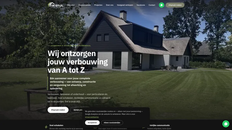 Website van Instijl Totaalbouw B.V.