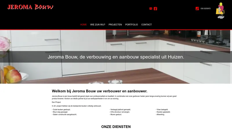 Website van Jeroma Bouw