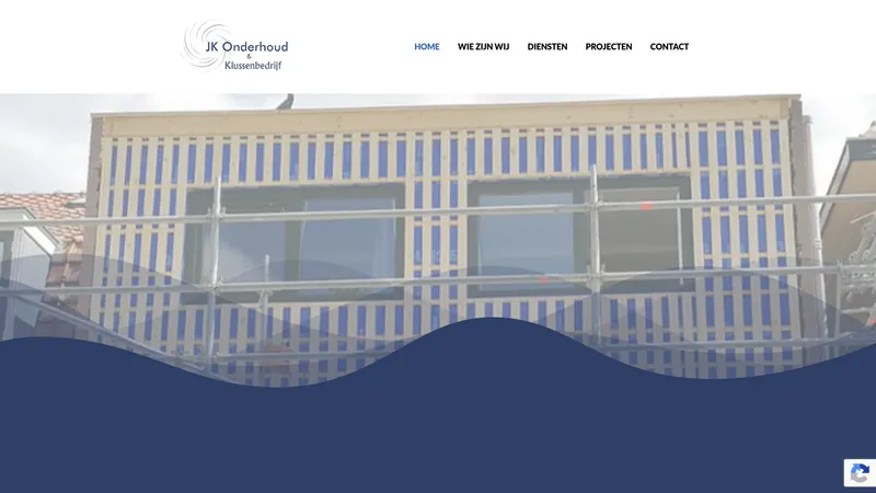 Website van JK Onderhoud en Klussenbedrijf