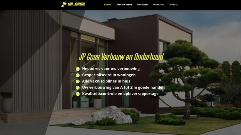 Website van JP Goes