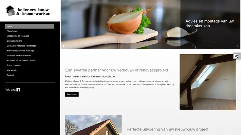 Website van Kelleners Bouw & Timmerwerken