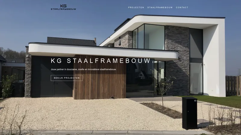 Website van KGStaalframebouw
