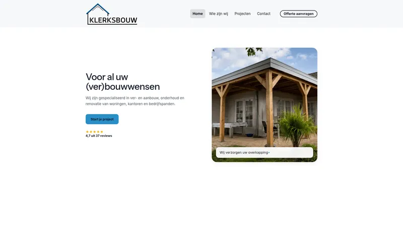 Website van Klerksbouw