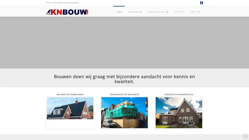 Website van KN Bouw