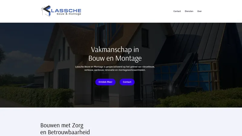 Website van Lassche Bouw en Montage