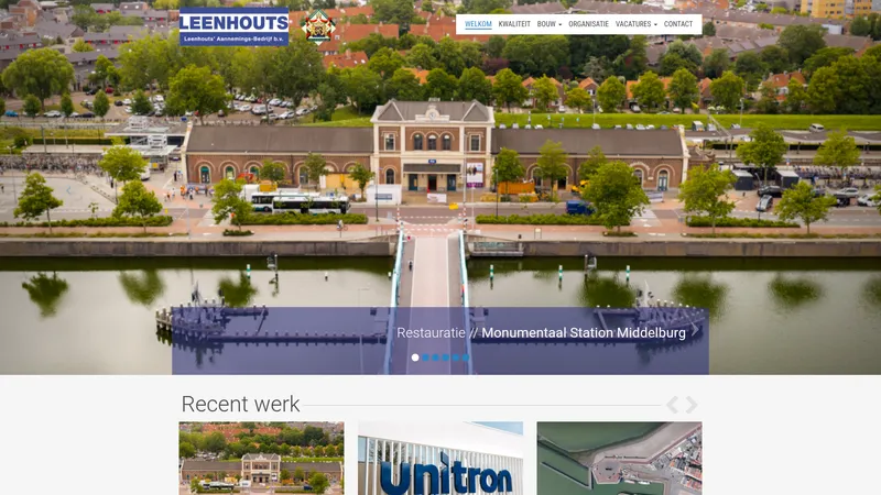 Website van Leenhouts' Aannemings-Bedrijf BV
