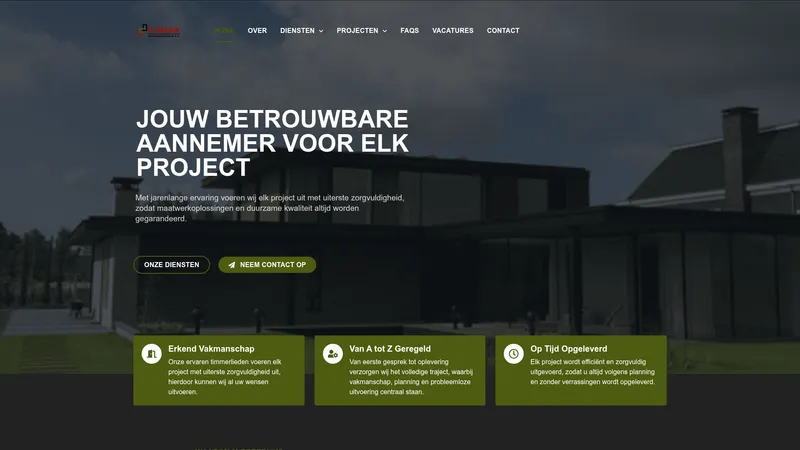 Website van M. Breedijk Aannemersbedrijf