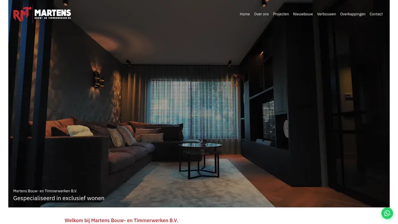 Website van Martens Bouw- en Timmerwerken B.V.