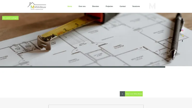 Website van Miva Bouw