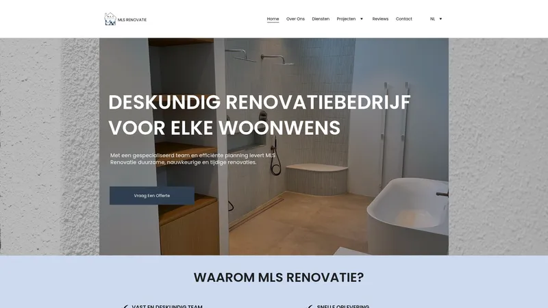 Website van MLS Renovatie
