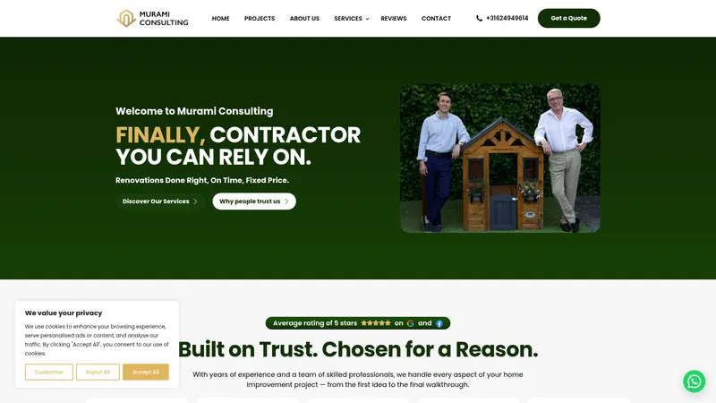 Website van MURAMI Consulting