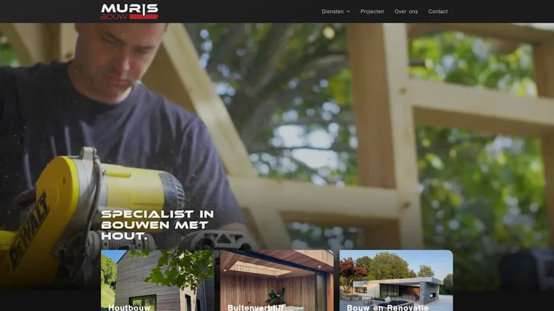 Website van Muris Bouw
