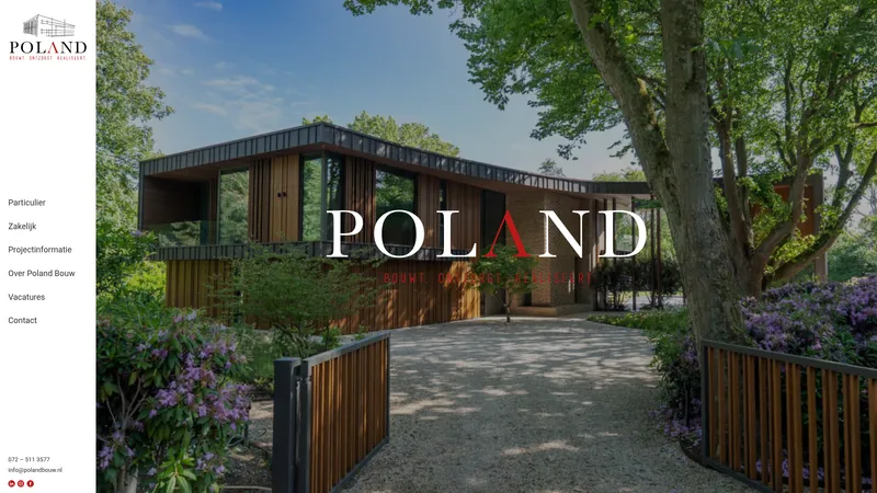 Website van Poland Bouw BV