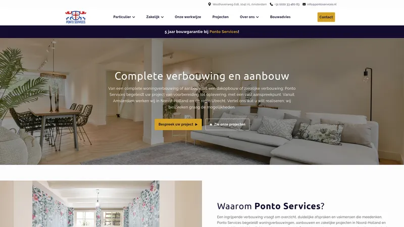 Website van Ponto Services