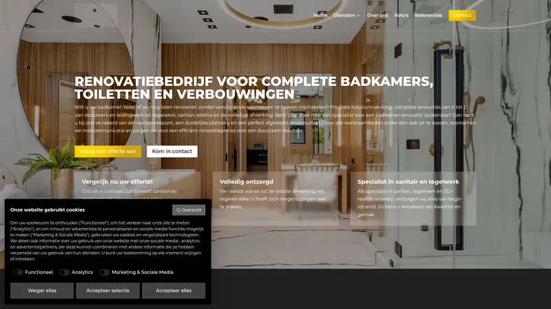 Website van Pro Data Solutions B.V.