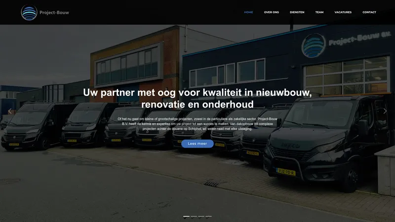 Website van Project-bouw