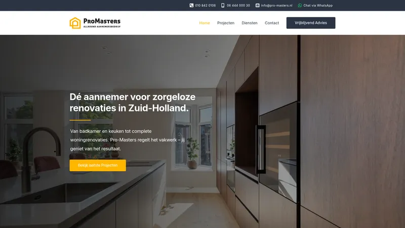 Website van ProMasters B.V.