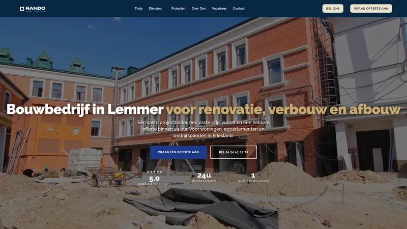 Website van Rando Groep