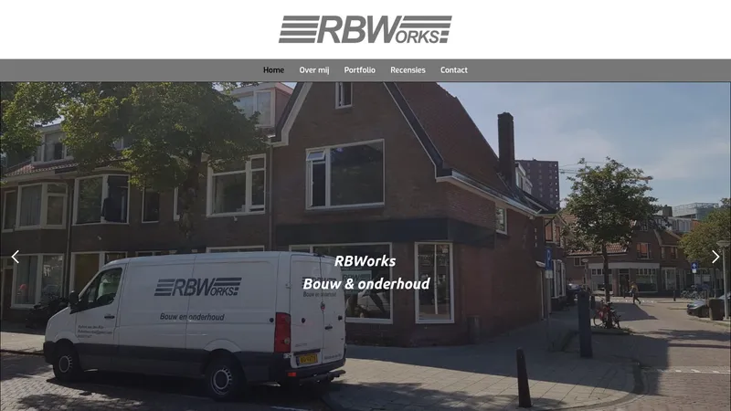 Website van RBW Bouw & Onderhoud