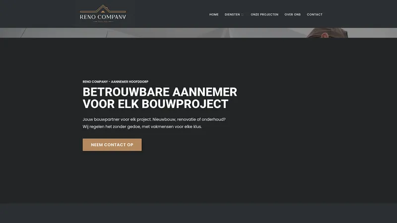 Website van Reno Company B.V.