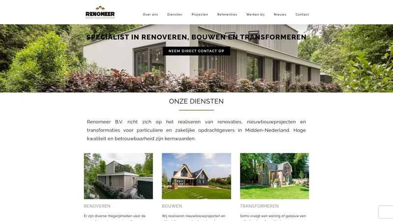 Website van Renomeer B.V.