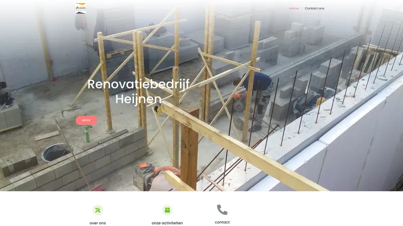 Website van Renovatiebedrijf D Heijnen