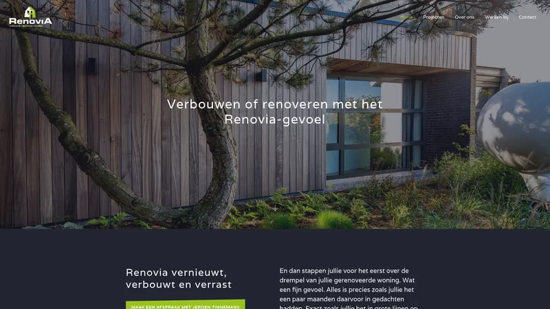 Website van Renovia B.V. | Dé partner voor renoveren en verbouwen