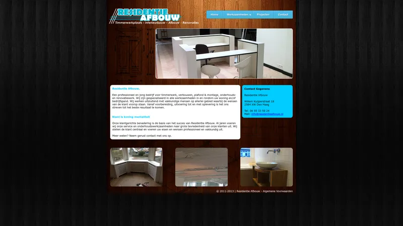 Website van Residentie Afbouw