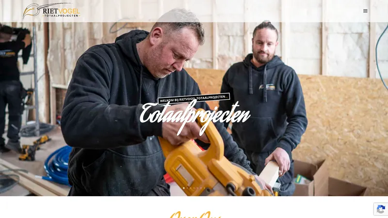 Website van Rietvogel Totaalprojecten