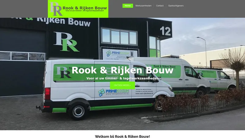 Website van Rook & Rijken Bouw