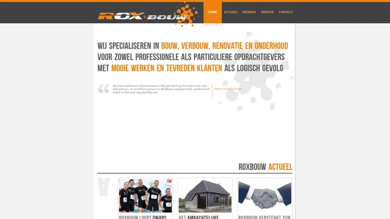 Website van Roxbouw