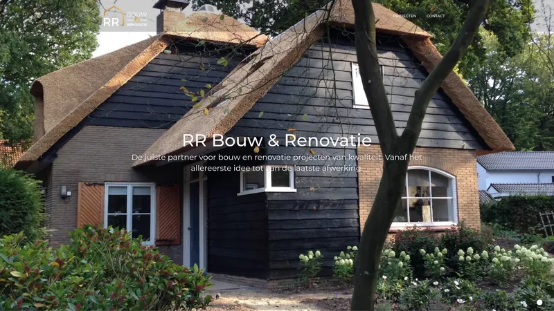Website van RR Bouw & Renovatie