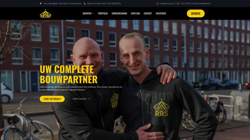 Website van RRS Royal