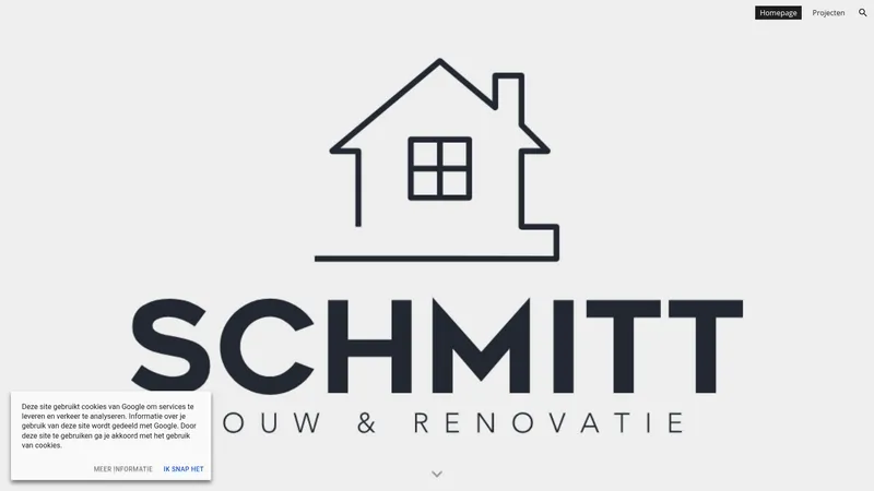 Website van Schmitt Bouw