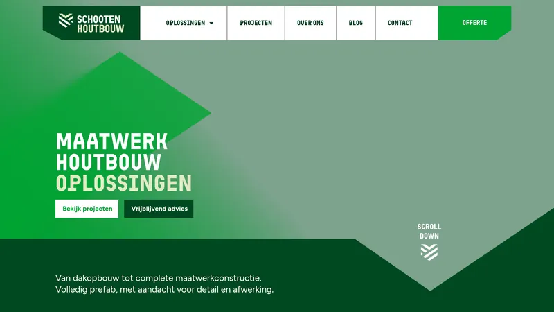 Website van Schooten Houtbouw
